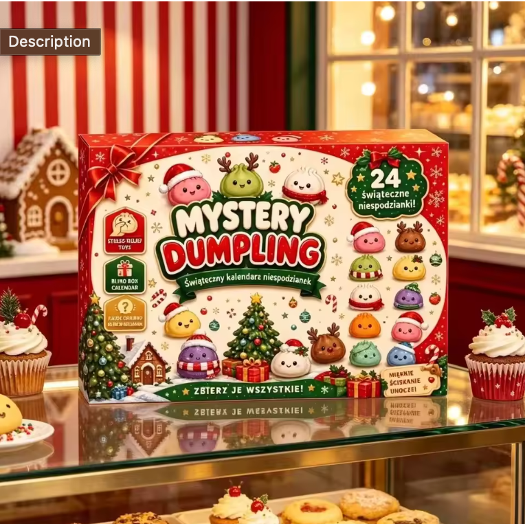 Mystery Dumpling advendikalender, 24 üllatust, originaalpakend